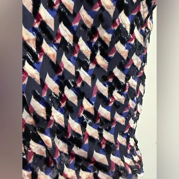 Marc by Marc Jacobs EUC Sz 4 Sleeveless Graphic Design Velvet Devore Dress (533) - Picture 8 of 14